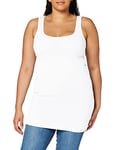 Vero Moda Women's Vmmaxi My Soft Long Tank Top Noos Vest, White (Bright White), S UK