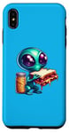 Coque pour iPhone XS Max Alien mangeant un sandwich au beurre d'arachide et à la gelée