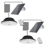 Lot de 2x Lampes solaires EZIlight Solar roof