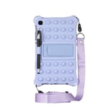 (A7Lite 2021 8.7 T227Purple Strap) Suojakuori Samsung Galaxy Tab A7 Lite 8.7" 2021 SM-T220 T225 Tablet Kids -turvallinen silikonikotelo Galaxy Tab A8 2019 -puhelimelle hihnakynällä