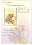 Communion Card For Granddaughter On Your Holy Communion. Beautiful Card.