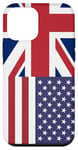 iPhone 12 mini UK and USA Flags: United in Friendship and Pride Case