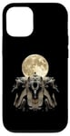 Coque pour iPhone 12/12 Pro Pharaon King Tut Lune hurlante égyptienne