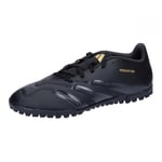 adidas Predator Club Football Boots Turf, core Black/Carbon/Gold met, 6 UK