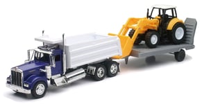 CAMION 1/32° KENWORTH W900 BENNE ET ENGIN DE CHANTIER