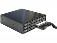 Delock 5.25" Mobile Rack for 6 x 2.5? SATA HDD / SSD - lagringsdrevhylse