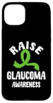 Coque pour iPhone 15 Plus Ruban vert pour sensibilisation au glaucome