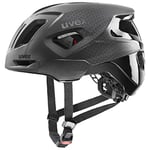 uvex Gravel Y - Casque Performance Extrêmement Léger pour Hommes et Femmes - Réglage de la Taille Individuel - Ventilation Optimisée - Black Matt - 52-57 cm