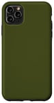 Coque pour iPhone 11 Pro Max Couleur vert combat