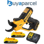 Dewalt DCMPP568D2 18v Cordless Powered Pruner Garden Tree Cutter 38mm Cut 2x2ah