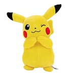 Bandai - Pokémon - Peluche Pikachu - Peluche 20 cm Toute Douce - Peluche Pokémon Licence Officielle - Idée Cadeau Peluche Enfants et Adultes - Jouet Enfant 2 Ans et + - JW95245