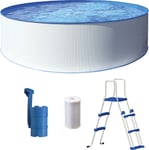 Swim &  Fun Kreta Pool med Skimmer 350 cm, Badebassin til børn