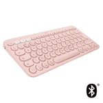 Logitech K380 Multi-Device Bluetooth Keyboard - tastatur - QWERTZ - Sveitsisk - rosa