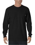 Dickies Men's Long Sleeve Heavyweight Crew Neck Longsleeve T-Shirt, Black, 3XL