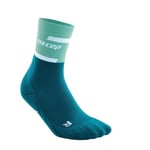 CEP Run Socks Mid Cut V4 Blå - Kompressionsstrumpor för Löpning - Handla nu på Loparshop.se!