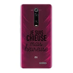 Evetane Coque Compatible avec Xiaomi Mi 9T Pro 360 intégrale Coque Avant arrière Resistant Fine Protection Solide Housse Etui Transparente Chieuse mais Heureuse Motif Tendance