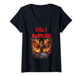 Womens Still I Always Rise, Phoenix Rising New Beginnings V-Neck T-Shirt