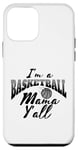 Coque pour iPhone 12 mini Southern Moms Cadeau de basket-ball fantaisie pour femme Gris et noir