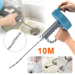 Drain Auger Hair Clog Remover Sink Snake Drain Snake Toilet Cleaning Tool Rotate