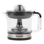 Salter Electric Fruit Juicer – Fresh Citrus Juice Extractor, For Baking & Cocktails, 600ml Measuring Jug, BPA Free, Includes 2 Juicing Cones, Smooth or Bits, Adjustable Filter & Pulp Control, EK5025