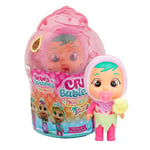CRY BABIES MAGIC TEARS Tropical Shiny Shells Shelly | Collectible doll that cries Foamy tears with 8 Accessories - Toy for Girls and Boys +3 Years