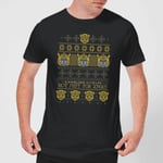 Bumblebee Classic Ugly Knit Men's Christmas T-Shirt - Black - XL