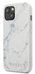 Guess Hard Case Marble (iPhone 13) - Valkoinen