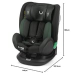 Nurse by Jané, Siège Auto, 40-150 cm, i-Size, Isofix et Top Tether, Option d’Installation Dos à la Marcha et Sens de la Marche, Pivotement 360º, Évolutif.