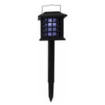 Paris Prix - Lampe Solaire Led anti Moustiques 42cm Noir