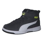 PUMA Rebound Joy Fur PS Sneaker, Parisian Night White-Light Lime, 10 UK