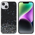 Trolsk Starry Sky Glitter Cover (iPhone 14 Plus) - Sort