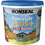 Ronseal 5L Slate Fence Life Plus+ Garden Shed & Fence Paint Exterior Wood Grey