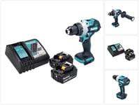 Makita DHP 486 RG akkuiskuporakone 18 V 130 Nm + 2x akku 6,0 Ah + laturi