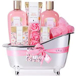 Gift Sets for Women-Spa Luxetique Spa Gift Set,8pcs Daisy Pamper Bath Set,Bath