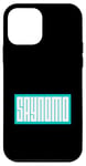 Coque pour iPhone 12 mini Graphique de couleur turquoise SAYNOMO (Say No More)