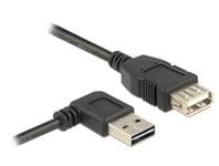 DELOCK – Extension cable EASY-USB 2.0 Type-A male angled left / right > USB 2.0 Type-A female 2 m 