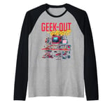 Geek-Out With Gadgets Techie Setup Raglan Baseball Tee