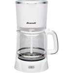 Cafetiere électrique - BRANDT - CAF1318S - Blanc et Silver - 1,8 L - 1100 W -...