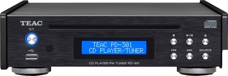 Teac PD-301DAB-X CD-soitin + FM/DAB viritin (musta)