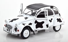 CITROEN 2CV6 VACHE MUCCA 1986 WHITE BLACK SOLIDO S1850028 1/18 COW 2CV 6