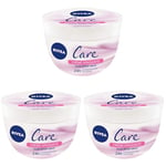 NIVEA Care, Apaisante Crème, 200 ml (Lot de 3)