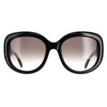 Salvatore Ferragamo Oval Womens Black Smoke Gradient SF727S - One Size