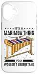 iPhone 16 Plus Funny Marimba Instrument Pun for a Marimba Player Case