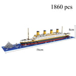 Titanic 3D Plastic Model Ship Building Blocks for Adults Micro Mini Bricks Toys