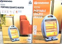 Pack of 2 Heater Halogen Quartz Free Standing Portable Heater 2 Setting 400/800W