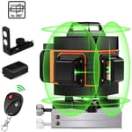 4D Niveau Laser 360 4D Vert Beam Niveau Laser, 360 Degr&eacute s Auto-Nivellement 16 Lignes Avec T&eacute l&eacute commande, Bat153