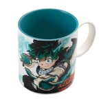 Grupo Erik: My Hero Academia Manga Mug petit déjeuner MHA en céramique, 350 ml, idéal comme My Hero Academia Gadget, Mug Anime Manga