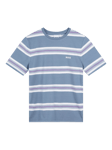 HUGO BOSS Kids' Cotton Striped T-Shirt, Medium Grey