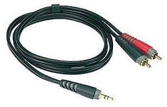 Klotz Y-kabel Stereo minijack til 2 x phono, lengde 2 meter