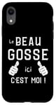 Coque pour iPhone XR Le beau gosse ici c'est moi ! Phrase humour unique originale